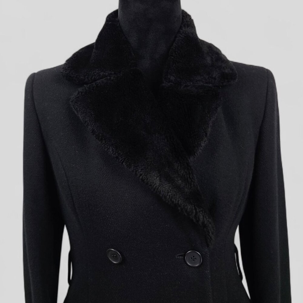 United Colors Of Benetton Wool Blend Long Coat Size XS